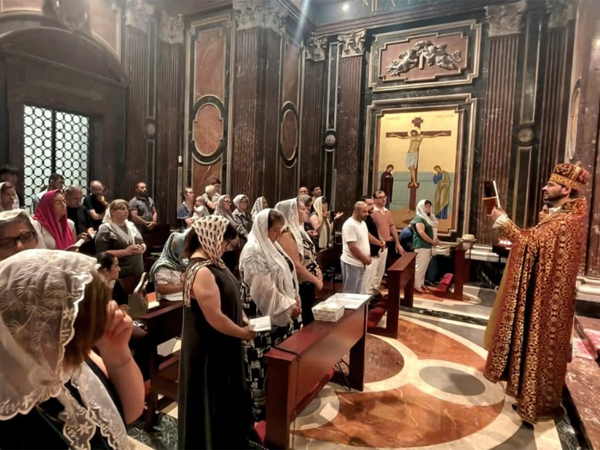 Celebración religiosa armenia en Barcelona